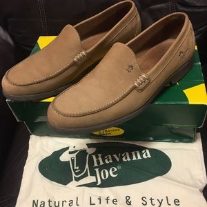 Vintage Havana Joe Brown Slip on Leather Loafer